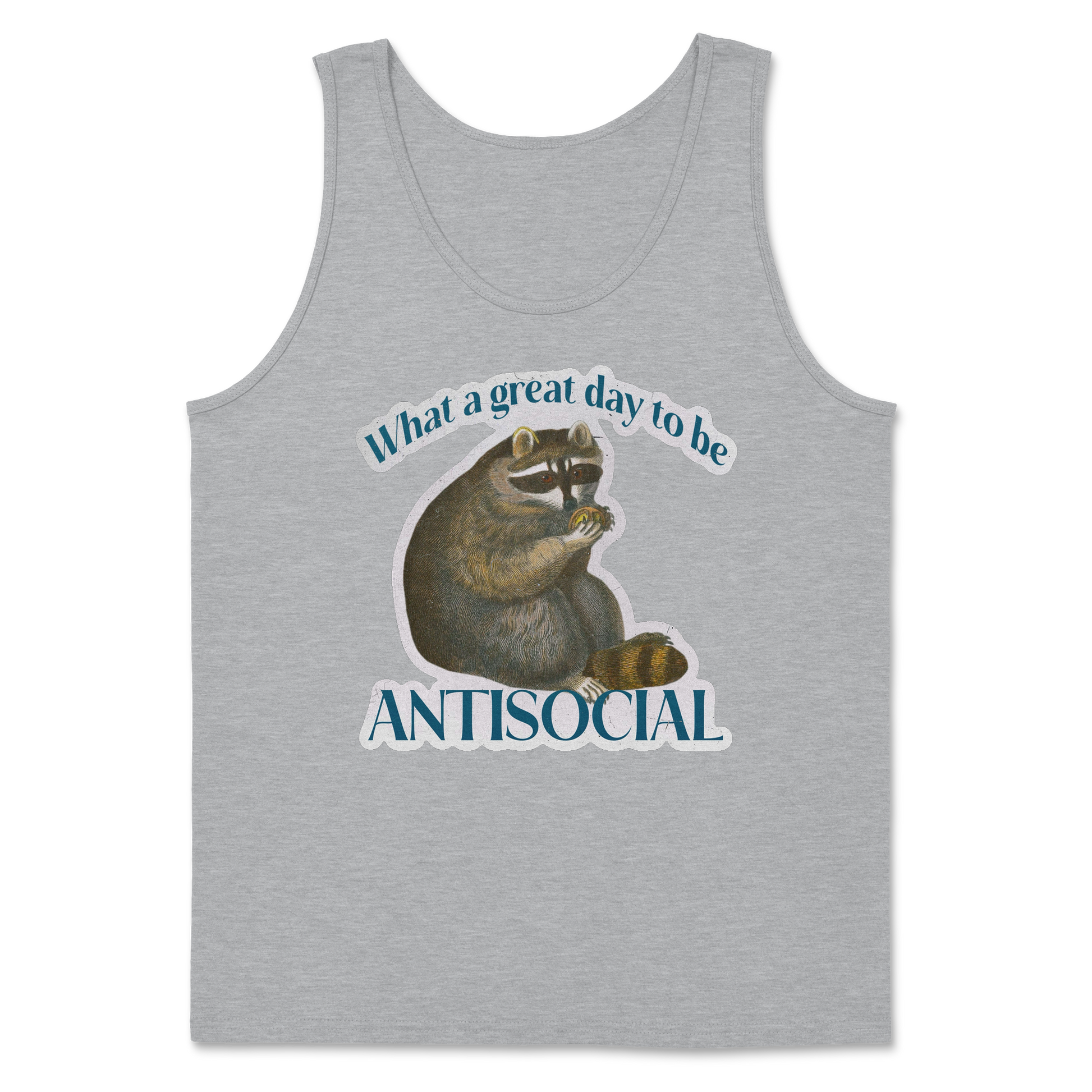 Heavy Blend Tank Top Antisocial in Sports Grey