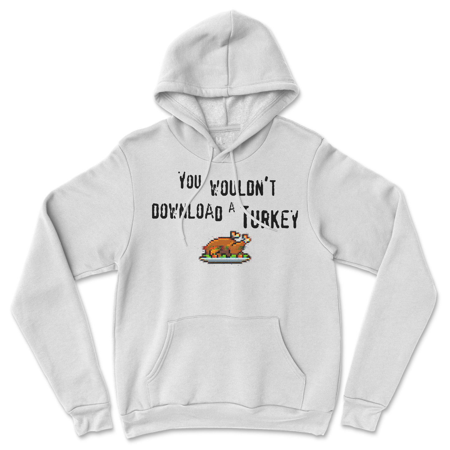 Gildan SoftStyle Hoodie Downloadable Turkey in White