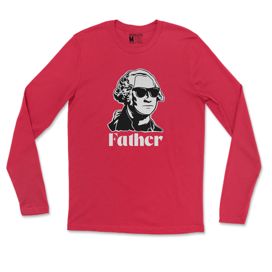 Gildan SoftStyle Long Sleeve Father  in Red