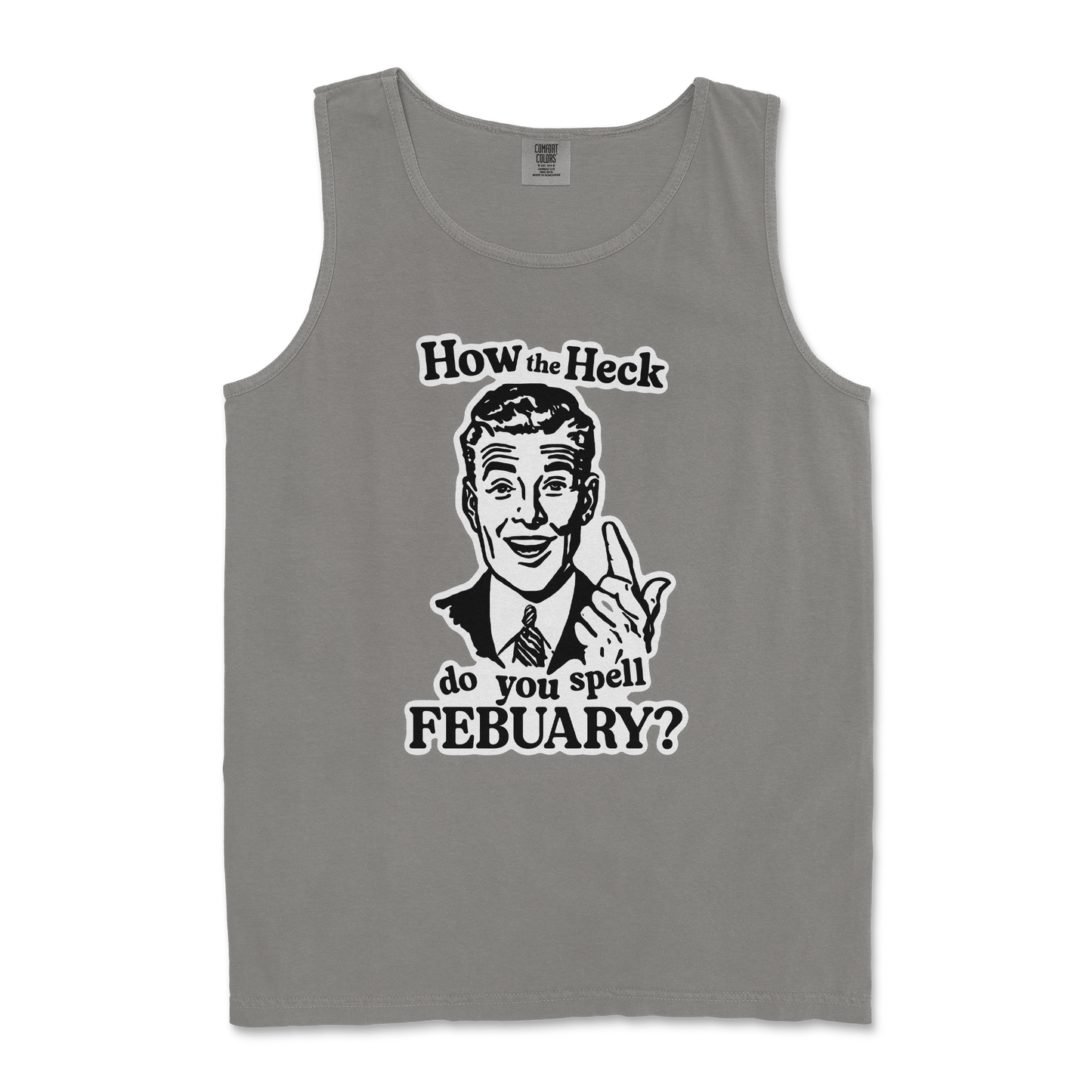 Comfort Colors Tank Top February in Grey
