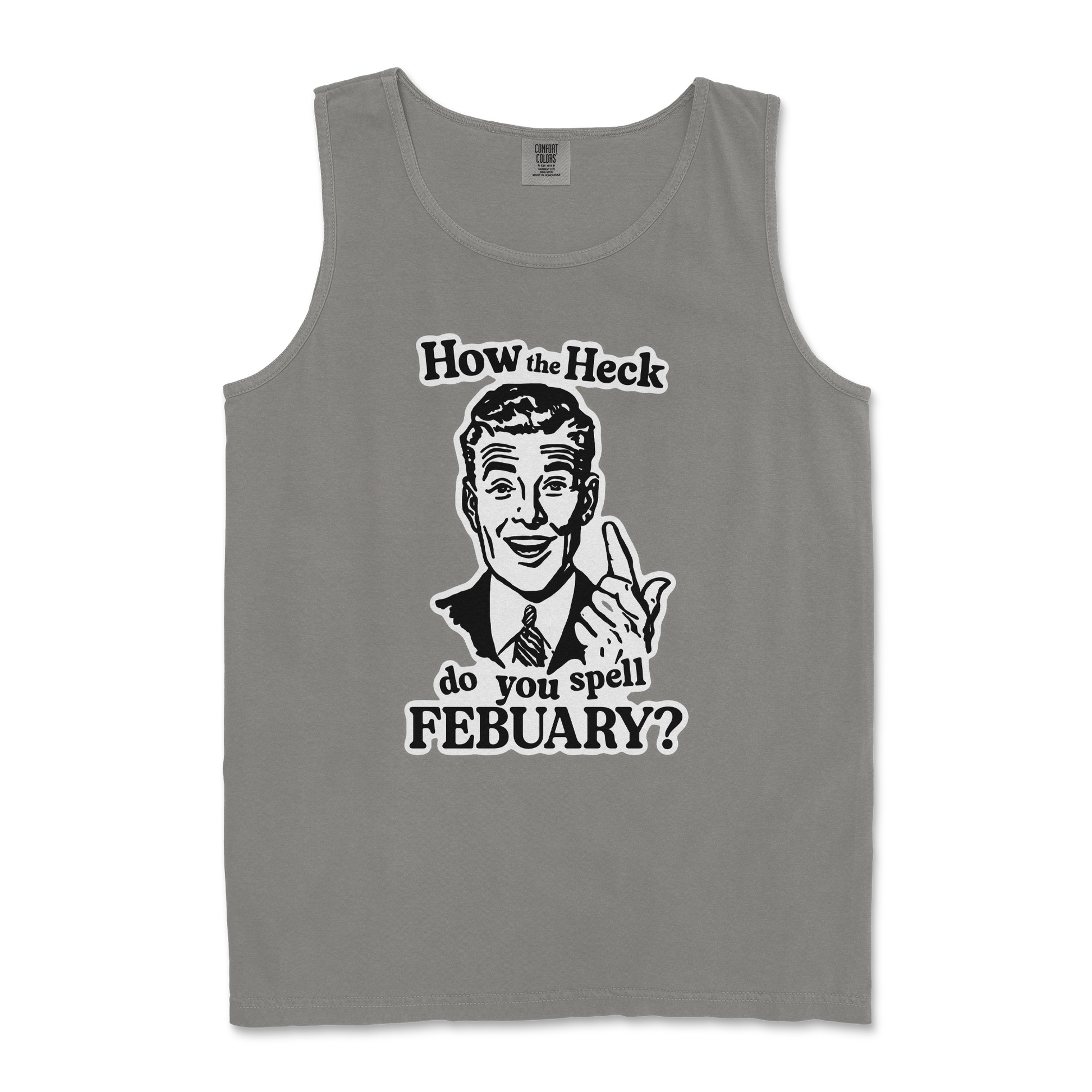 Comfort Colors Tank Top February in Grey