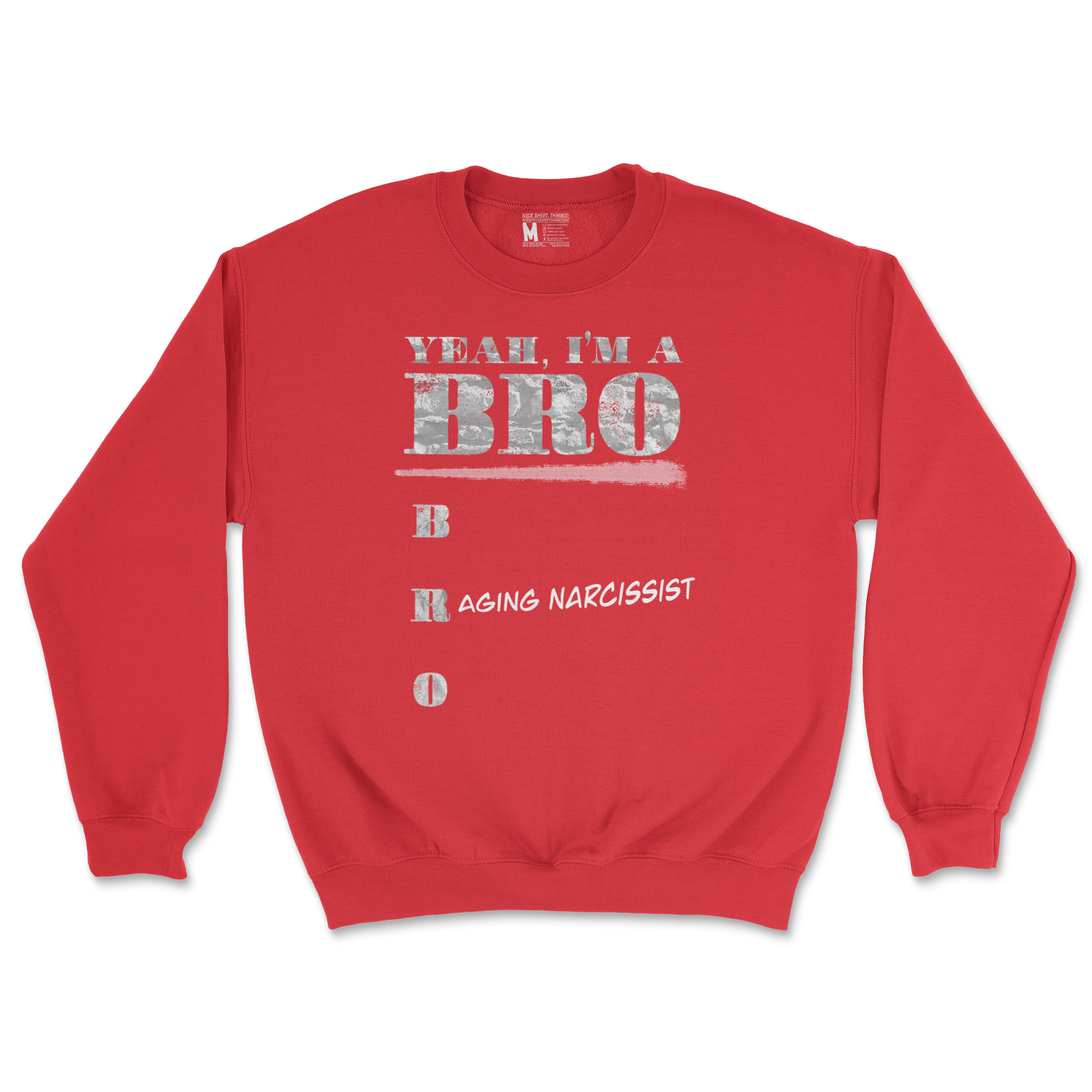 Gildan SoftStyle Crew Neck Im Your Bro in Red