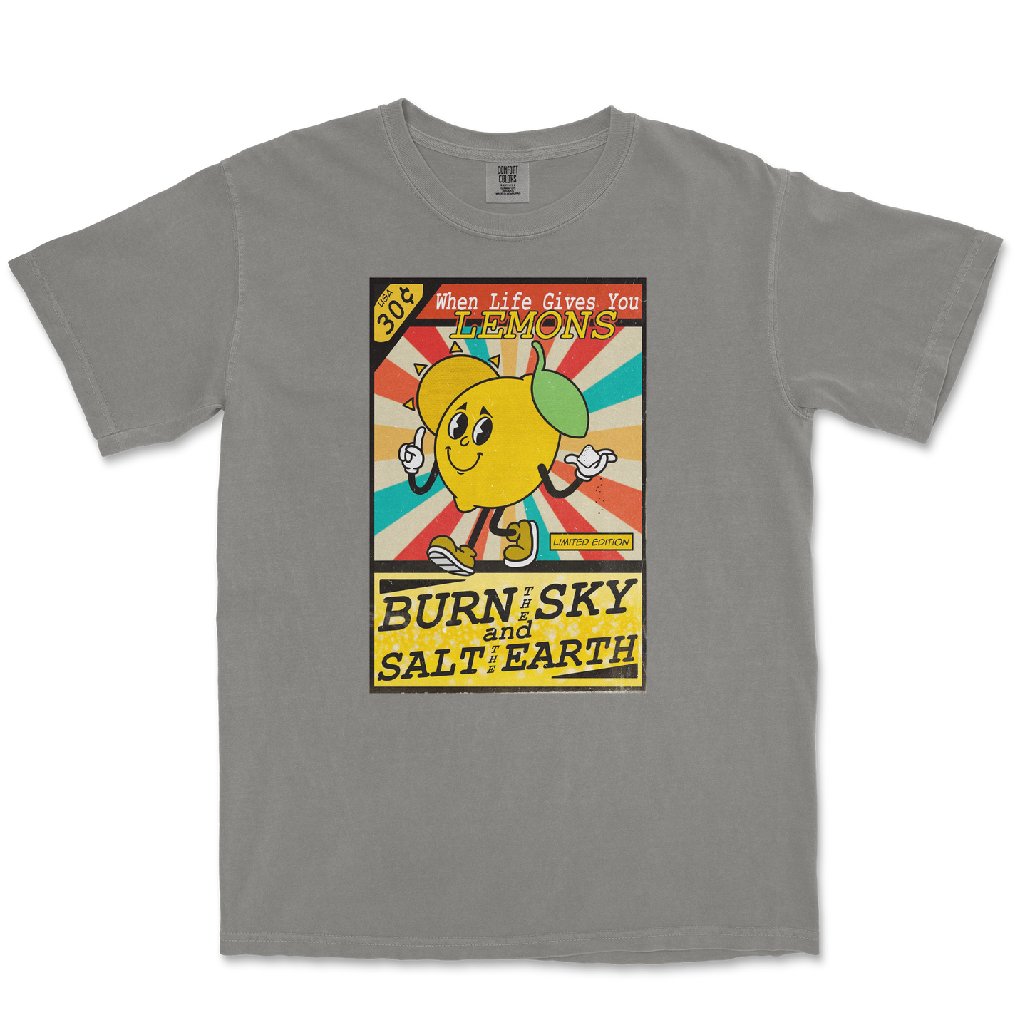 Comfort Colors T-Shirt Life Gives You Lemons in Grey