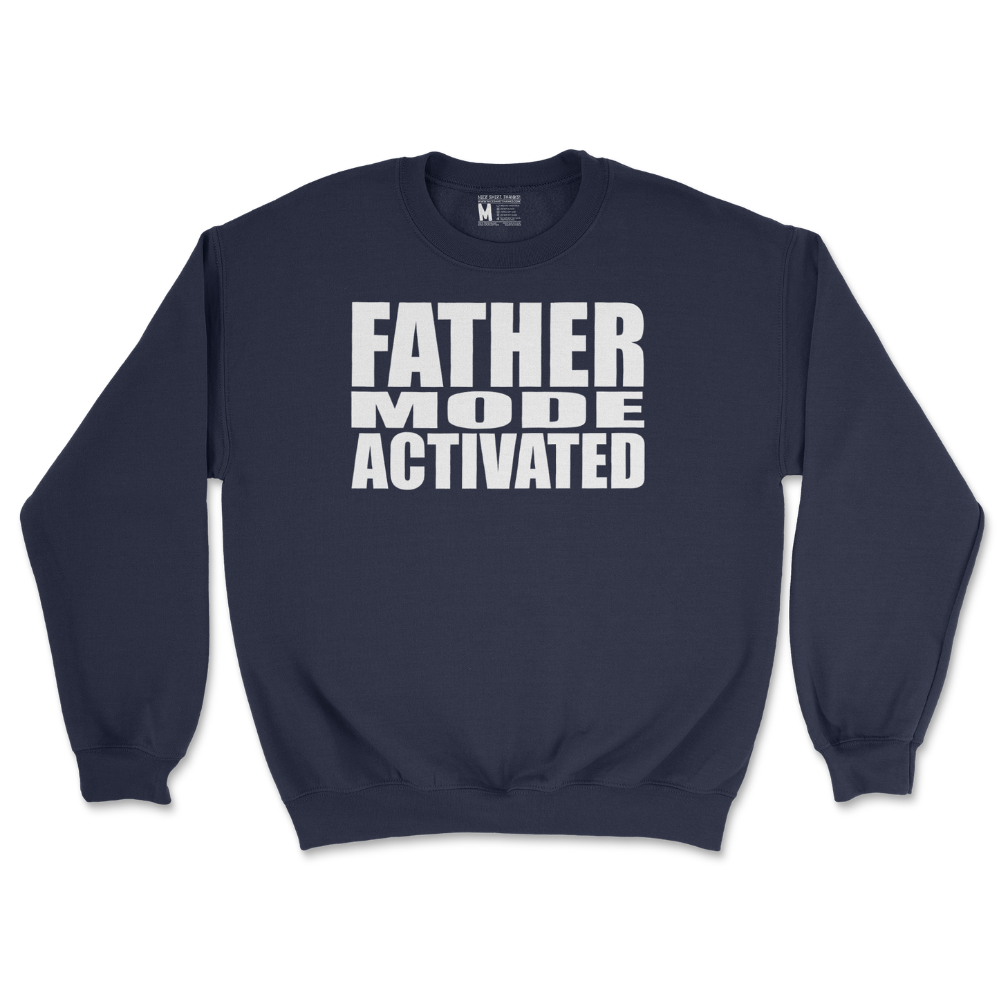 Gildan SoftStyle Crew Neck Father Mode Activated in Navy