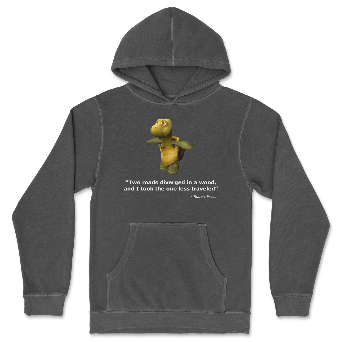 Independent Clothing Co. Hoodie Robert Frost Quote in Black