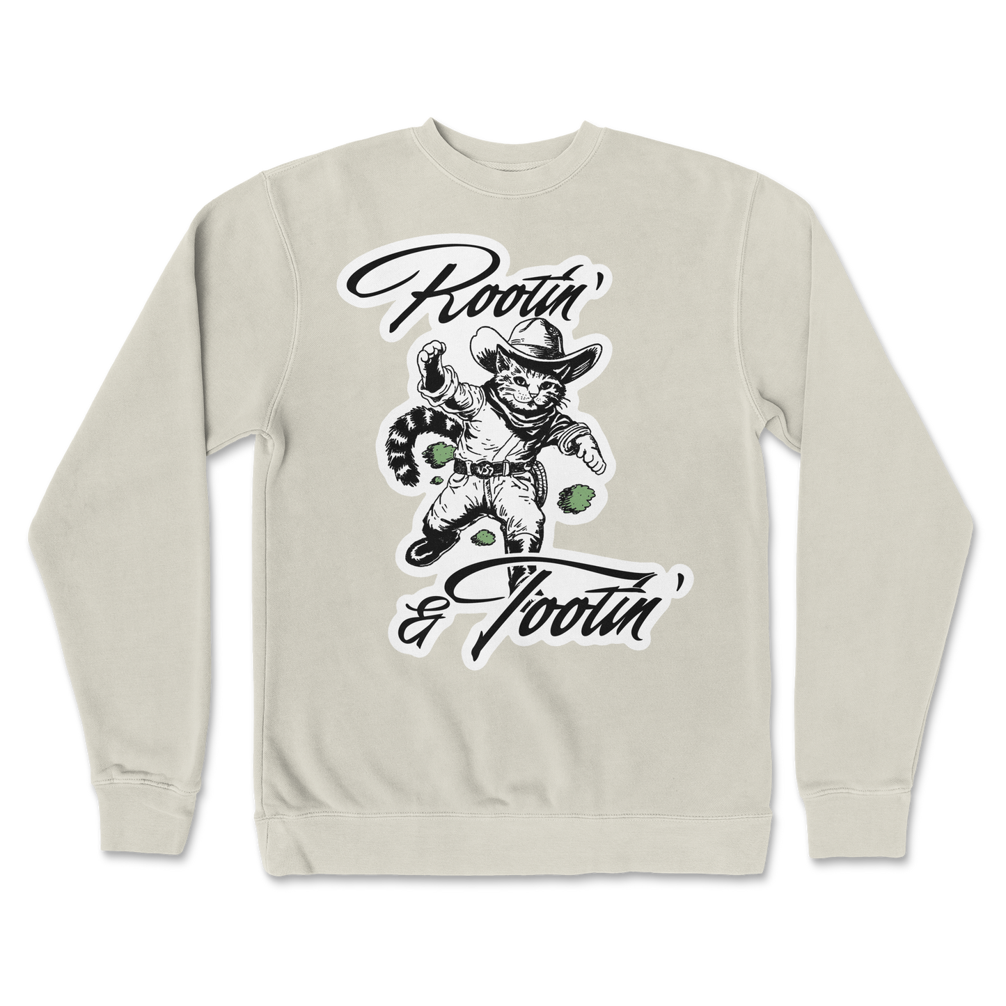 Independent Clothing Co. Crew Neck Rootin Tootin in Bone