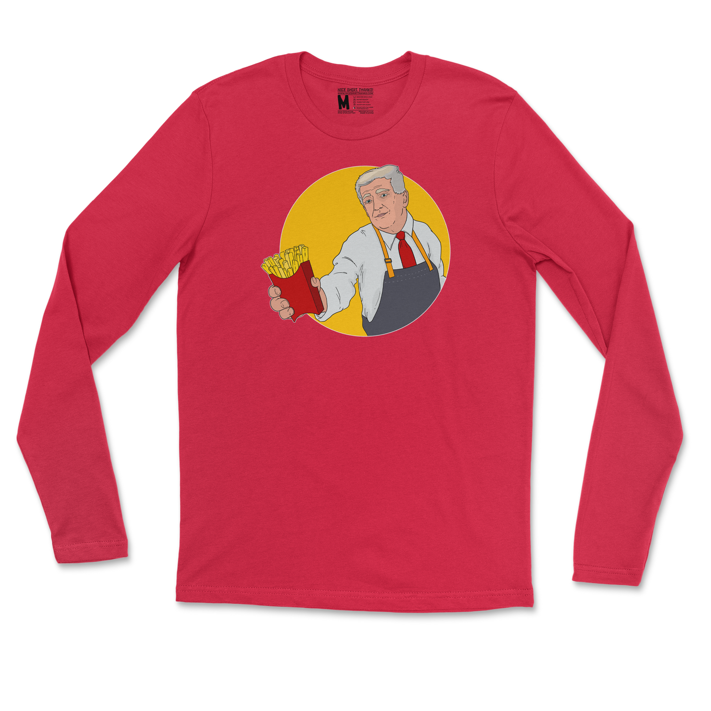 Gildan SoftStyle Long Sleeve McTrump in Red