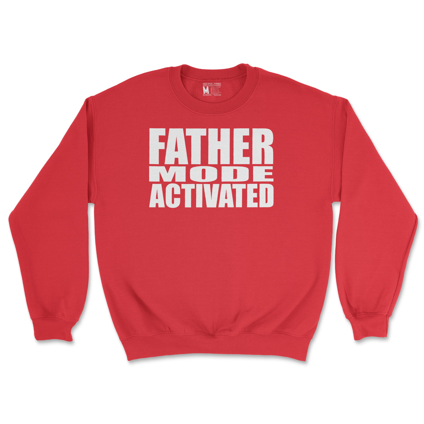 Gildan SoftStyle Crew Neck Father Mode Activated in Red