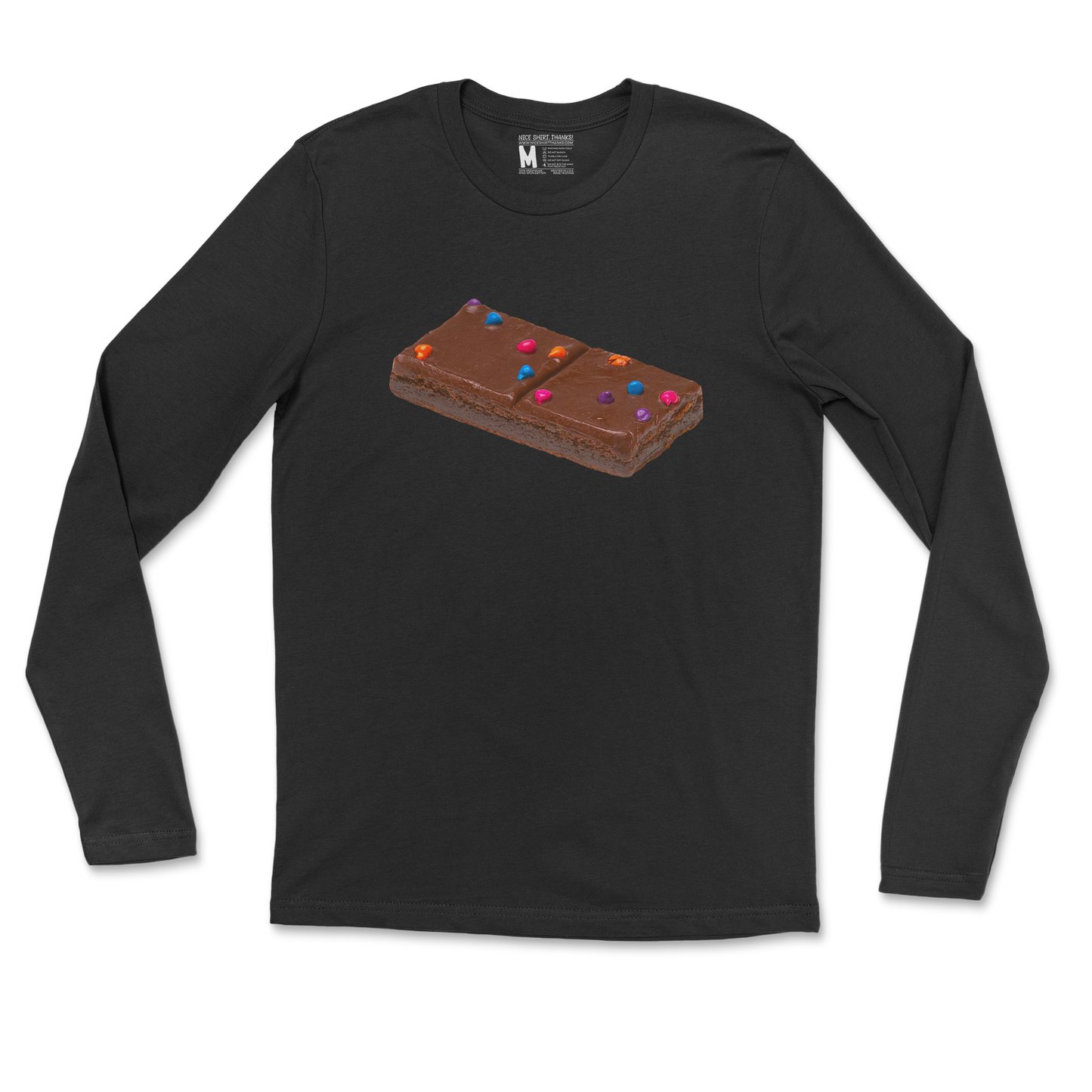 Gildan SoftStyle Long Sleeve Mmmmm Yummmm in Black