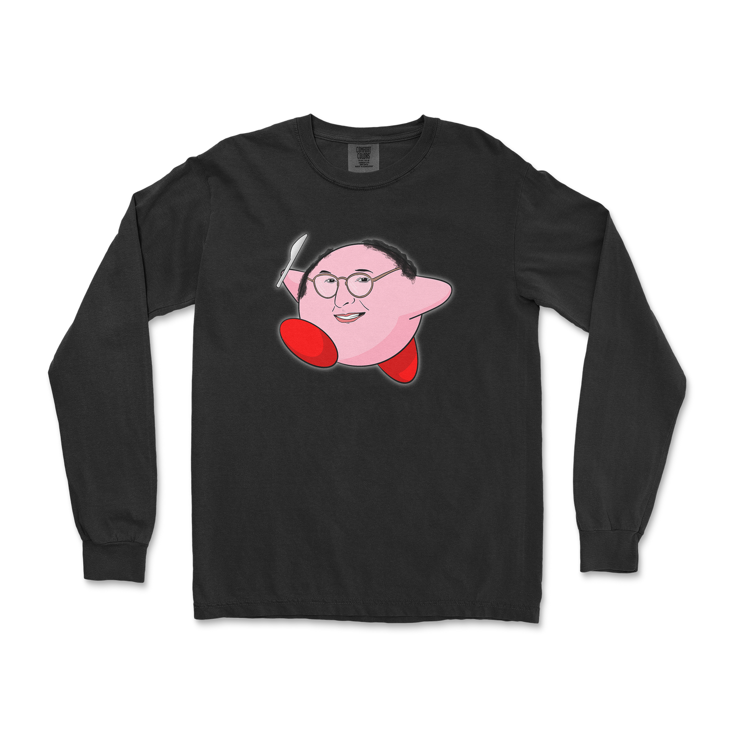 Comfort Colors Long Sleeve Kirby George in Black