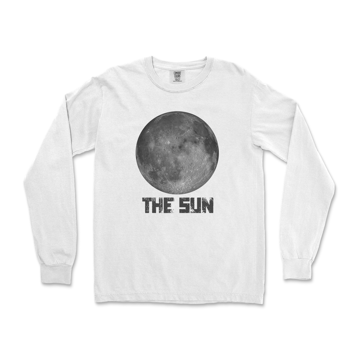 Comfort Colors Long Sleeve The Sun in White