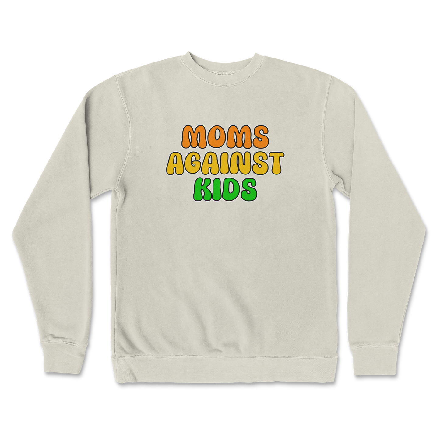 Independent Clothing Co. Crew Neck Moms Agianst Kids in Bone
