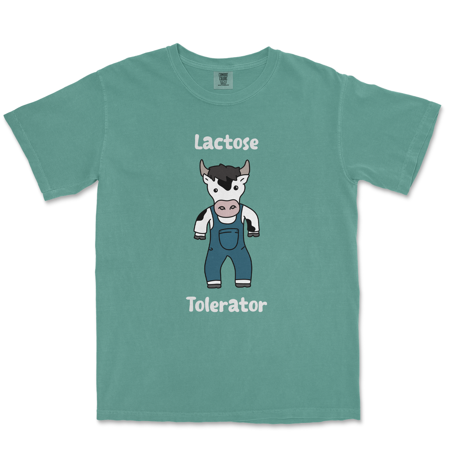 Comfort Colors T-Shirt Lactose Tolerator in Light-Green