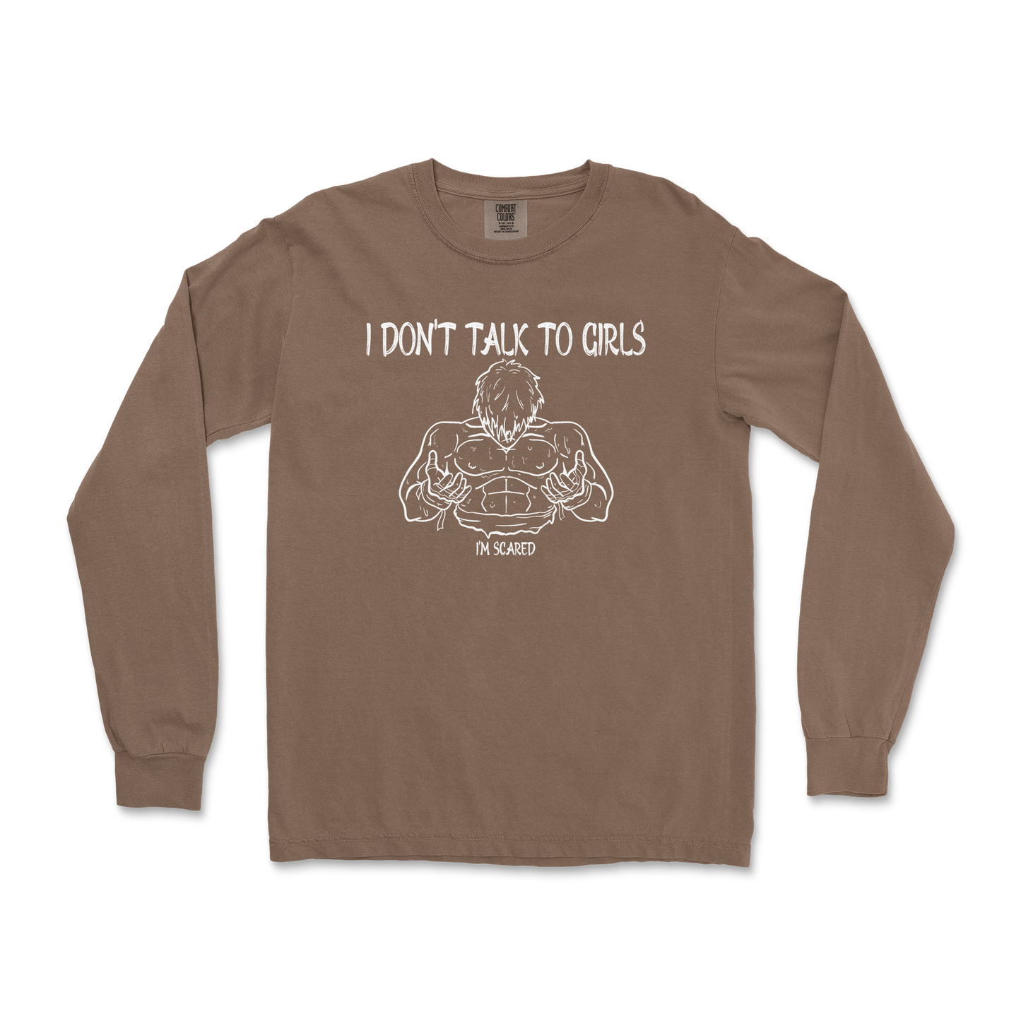 Comfort Colors Long Sleeve Gym Shirt in Espresso