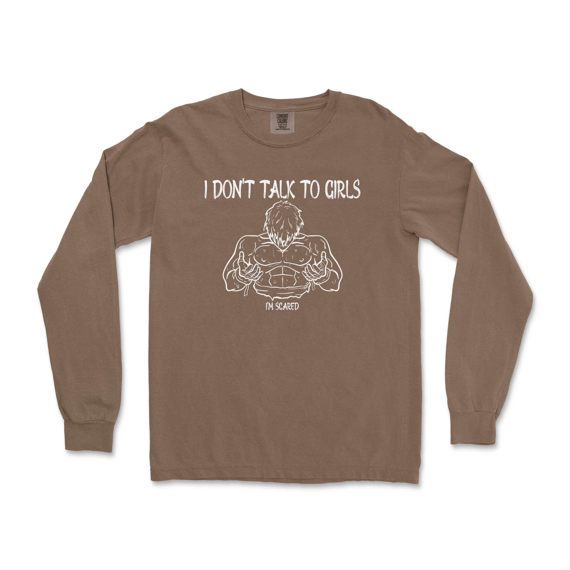 Comfort Colors Long Sleeve Gym Shirt in Espresso