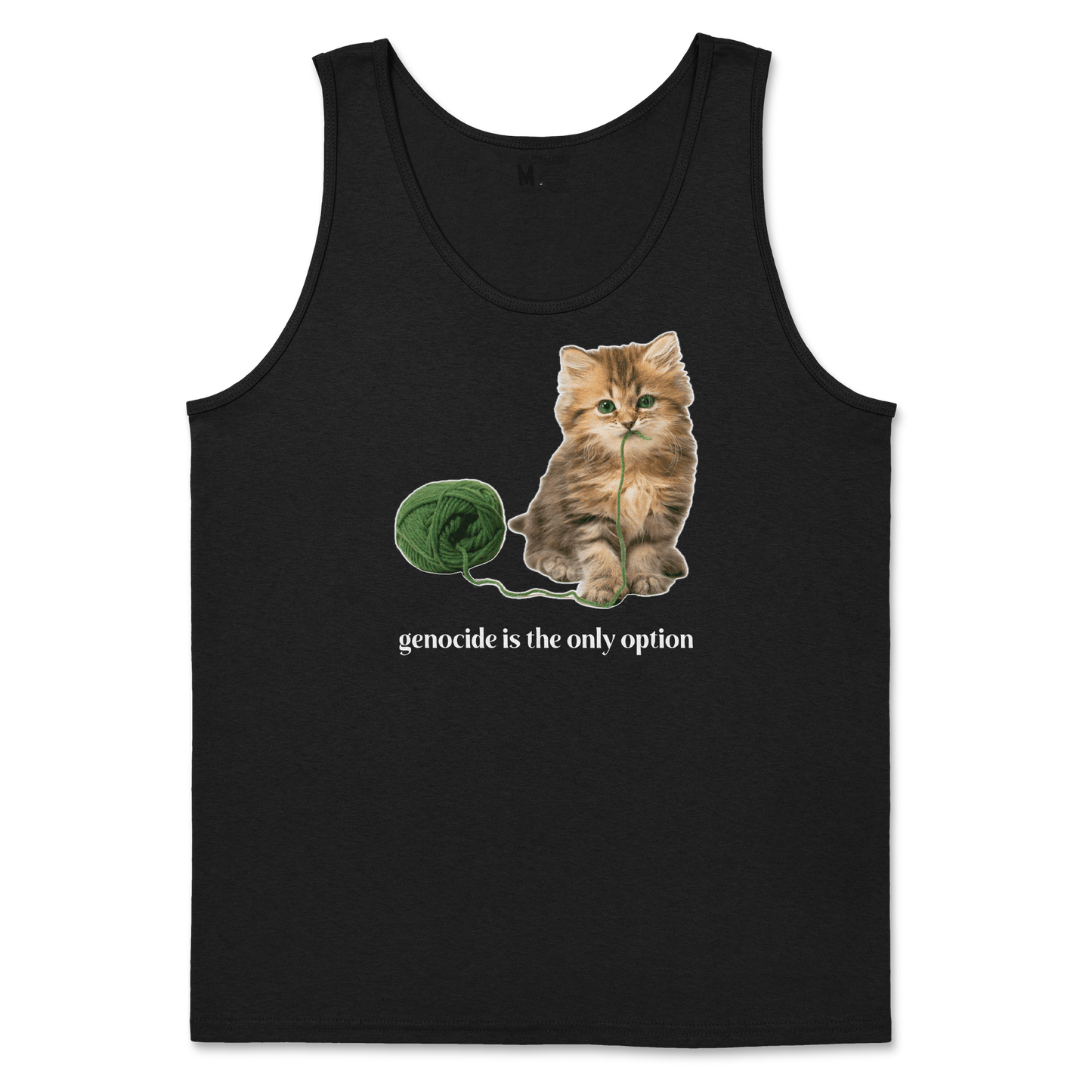 Gildan SoftStyle Tank Top Genocide Kitty  in Black