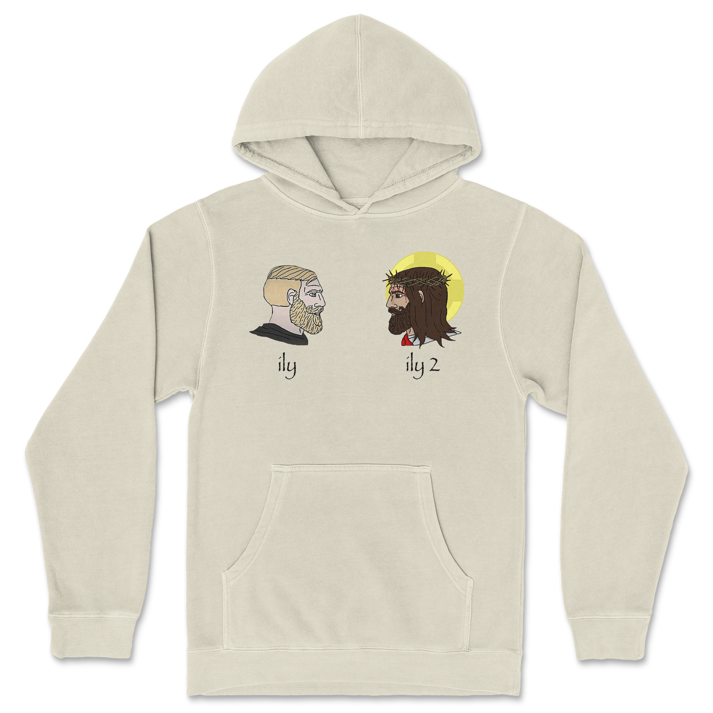 Independent Clothing Co. Hoodie ILY in Ivory