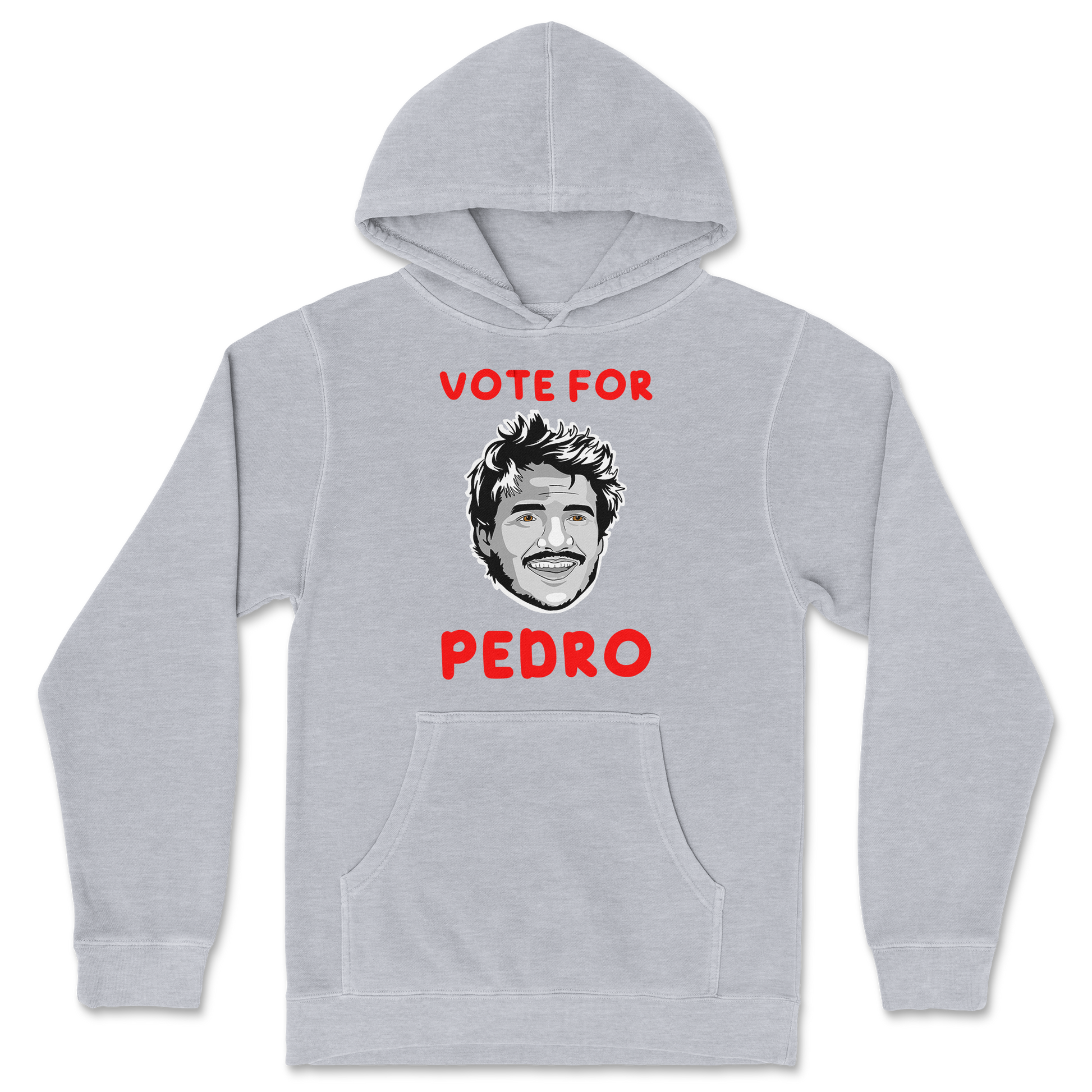 Independent Clothing Co. Hoodie Vote For Pedro in GreyHeather