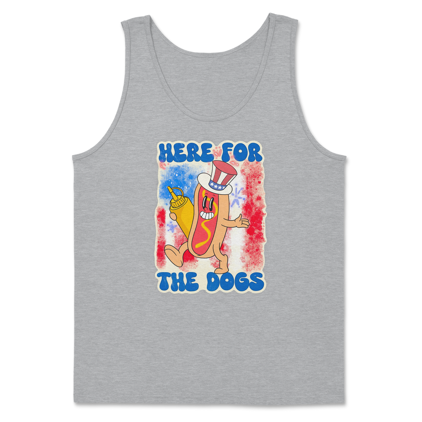 Heavy Blend Tank Top Hot Dog in Sports Grey