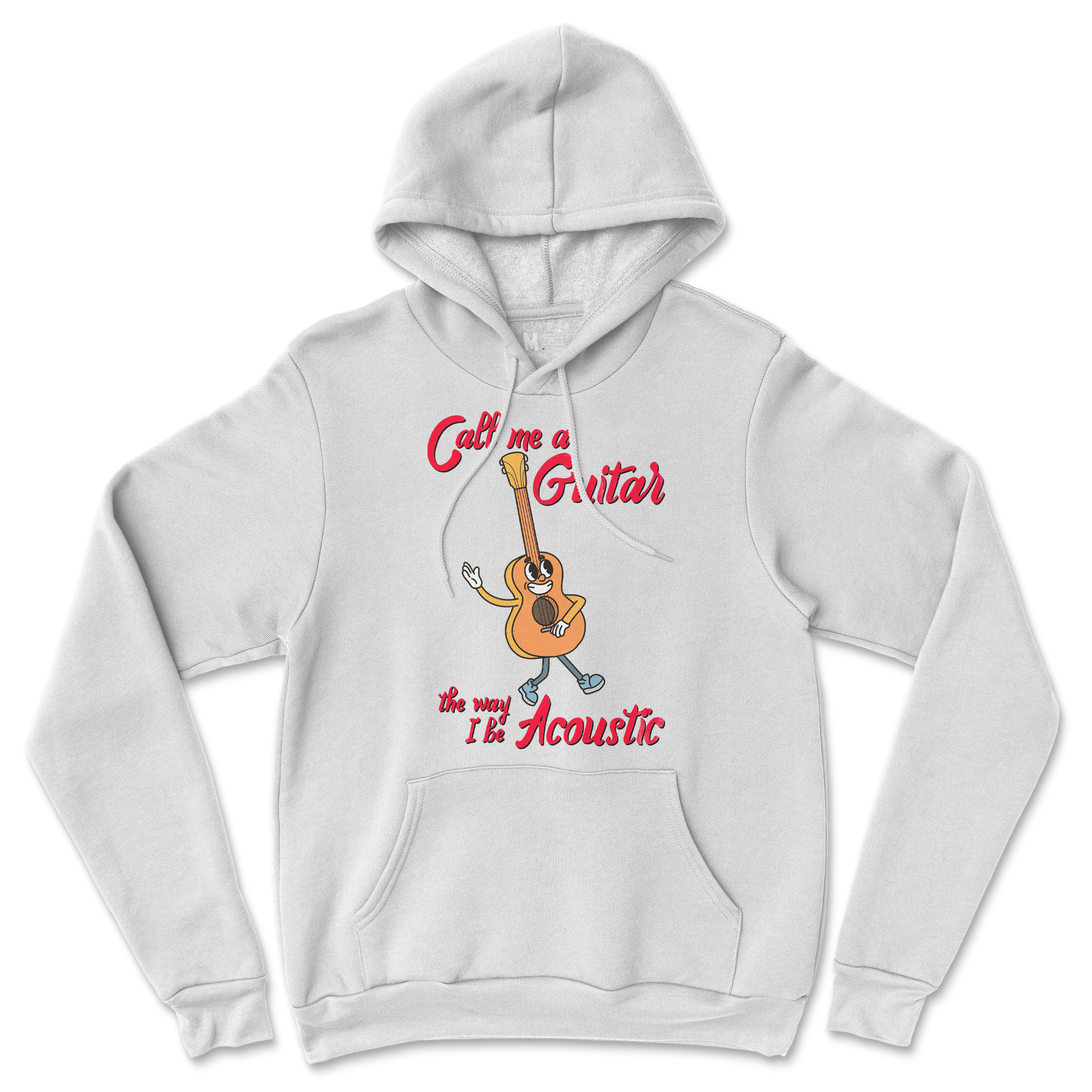 Gildan SoftStyle Hoodie I Do Be Acoustic  in White