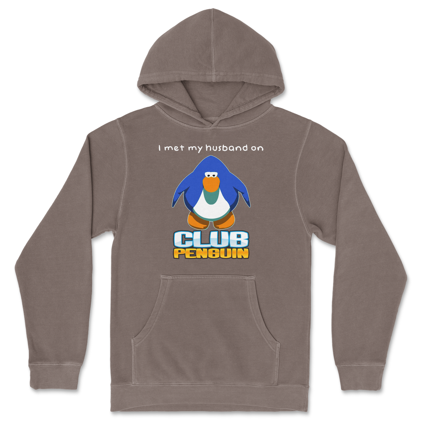 Independent Clothing Co. Hoodie Club Penguin Husband  in Clay