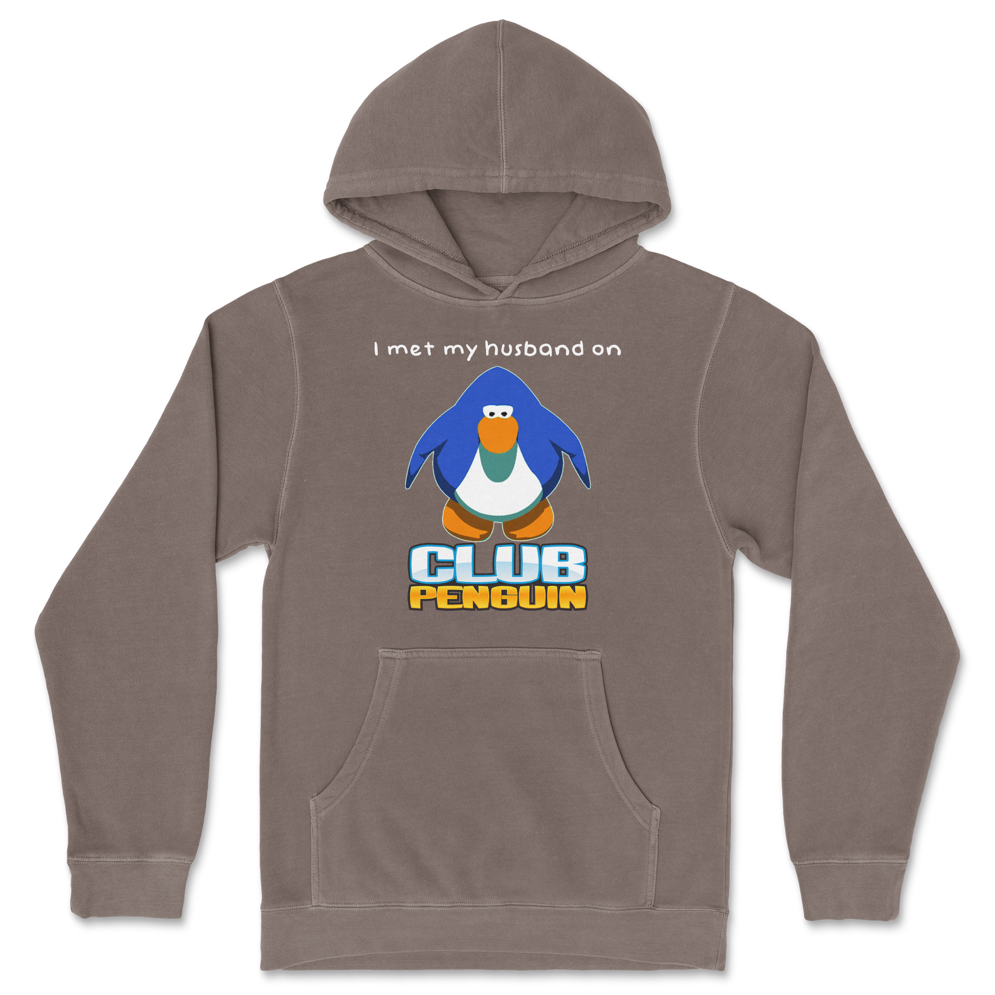 Independent Clothing Co. Hoodie Club Penguin Husband  in Clay