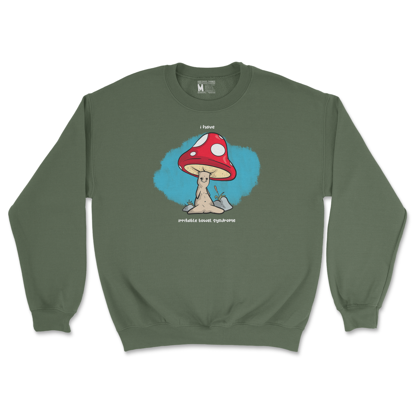 Gildan SoftStyle Crew Neck IBS in Military Green
