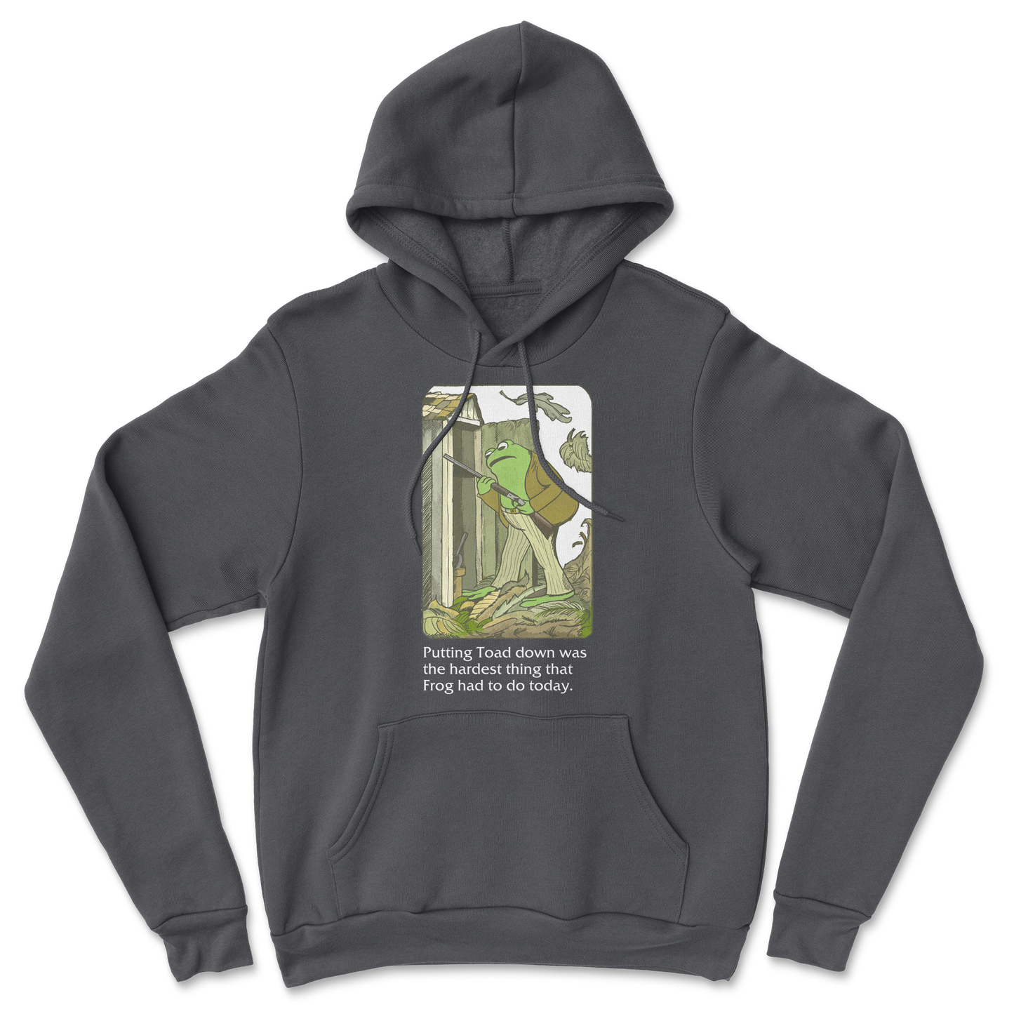 The Nice Shirt Hoodie Frog and Toad in Black