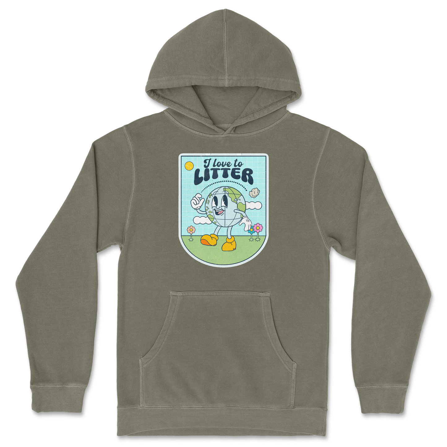 Independent Clothing Co. Hoodie Earth Day in Olive