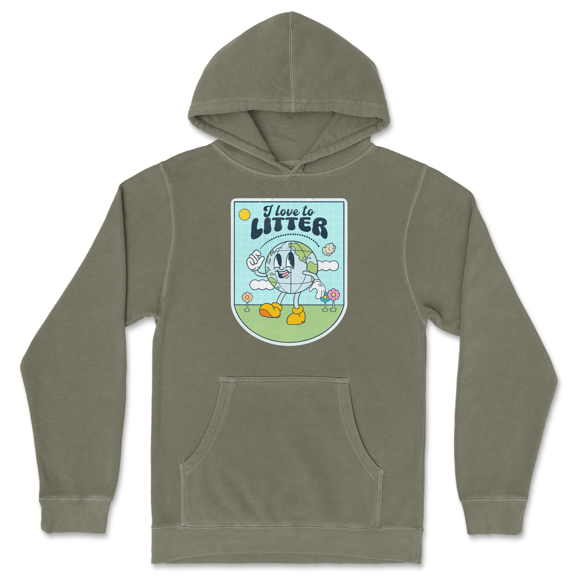 Independent Clothing Co. Hoodie Earth Day in Olive