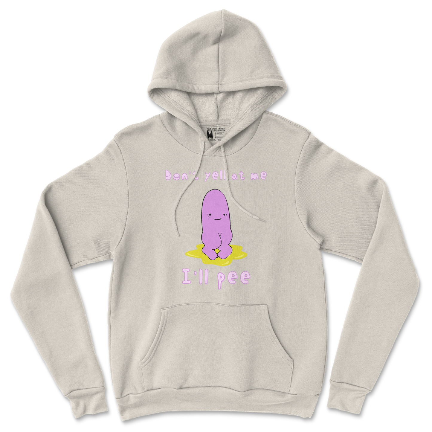 Gildan SoftStyle Hoodie Dont Yell 2 in Sand