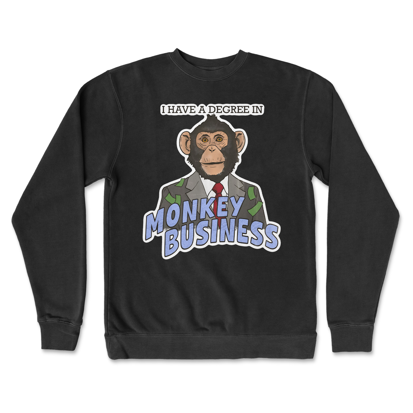 Independent Clothing Co. Crew Neck Monkey Business in Black