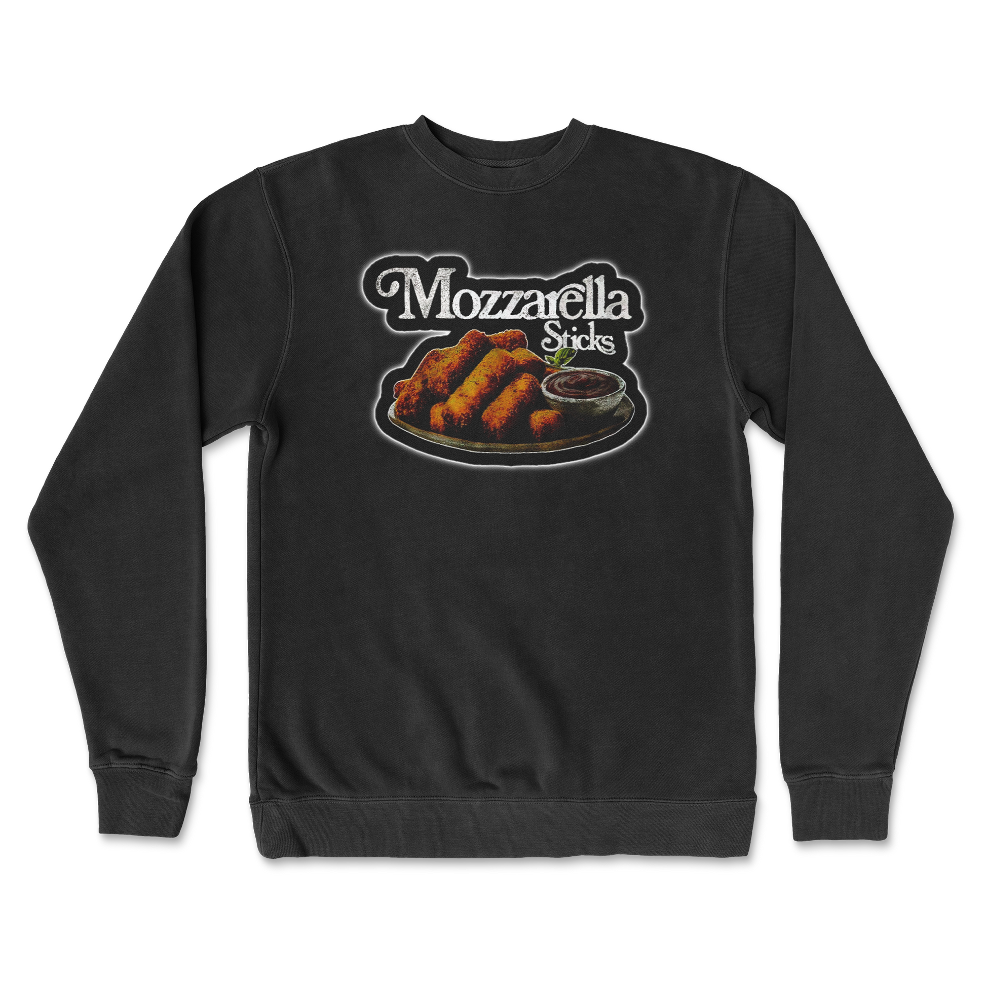Independent Clothing Co. Crew Neck Mozzarella Sticks in Black