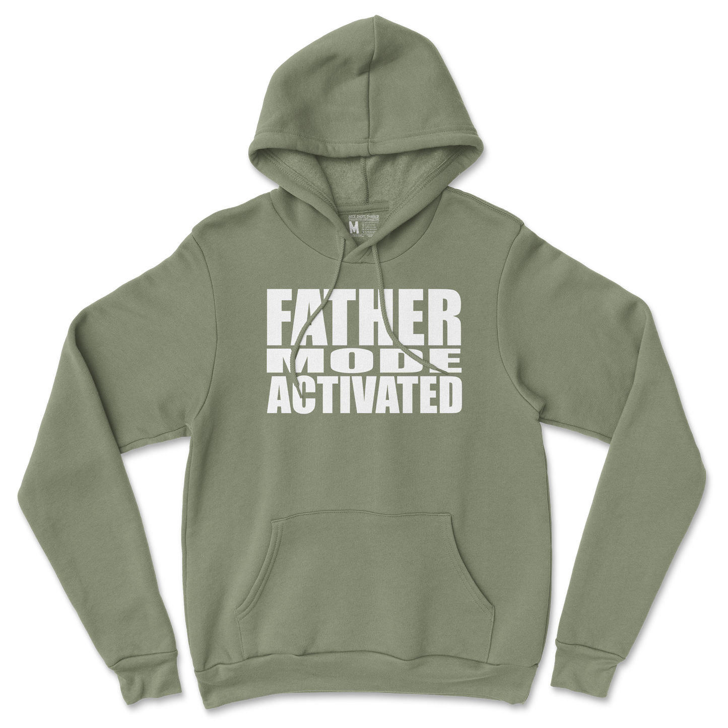 Gildan SoftStyle Hoodie Father Mode Activated in Military Green