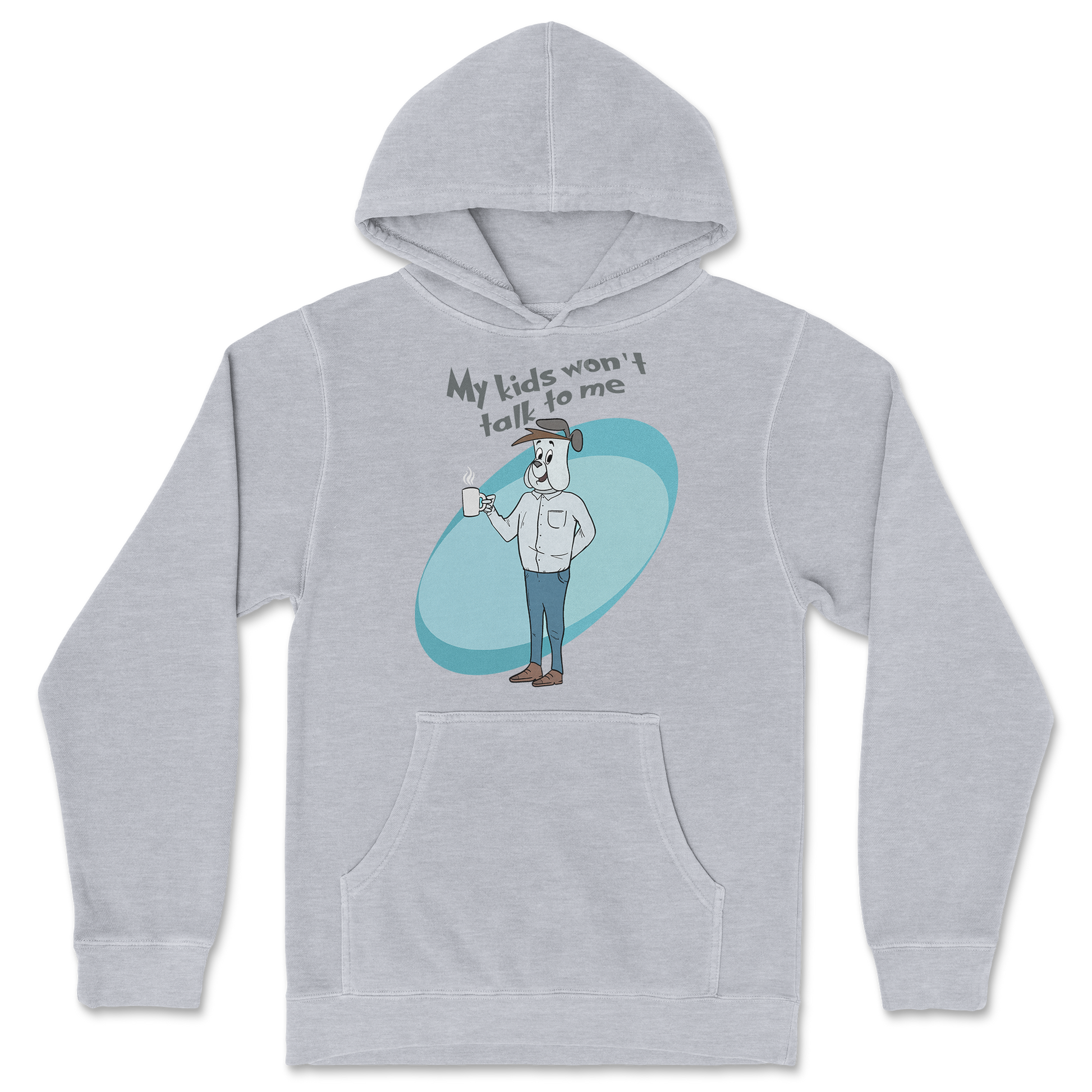 Independent Clothing Co. Hoodie My Kids Wont Talk To Me in GreyHeather