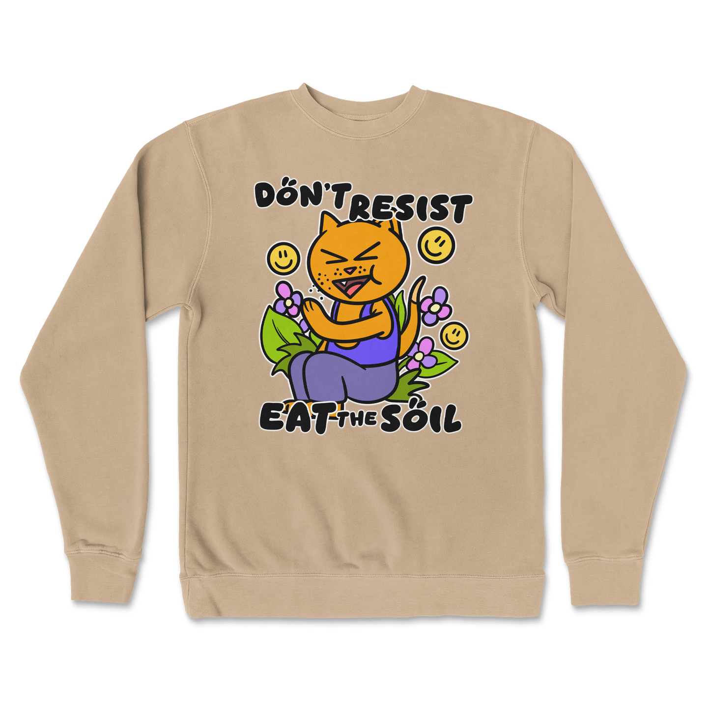 Independent Clothing Co. Crew Neck Eat The Soil in Sandstone