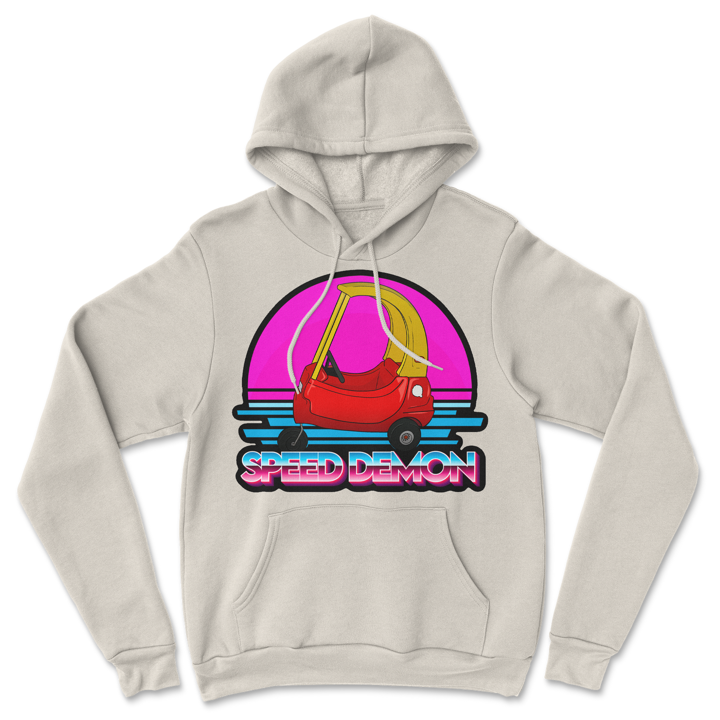 The Nice Shirt Hoodie Speed Demon in Sand