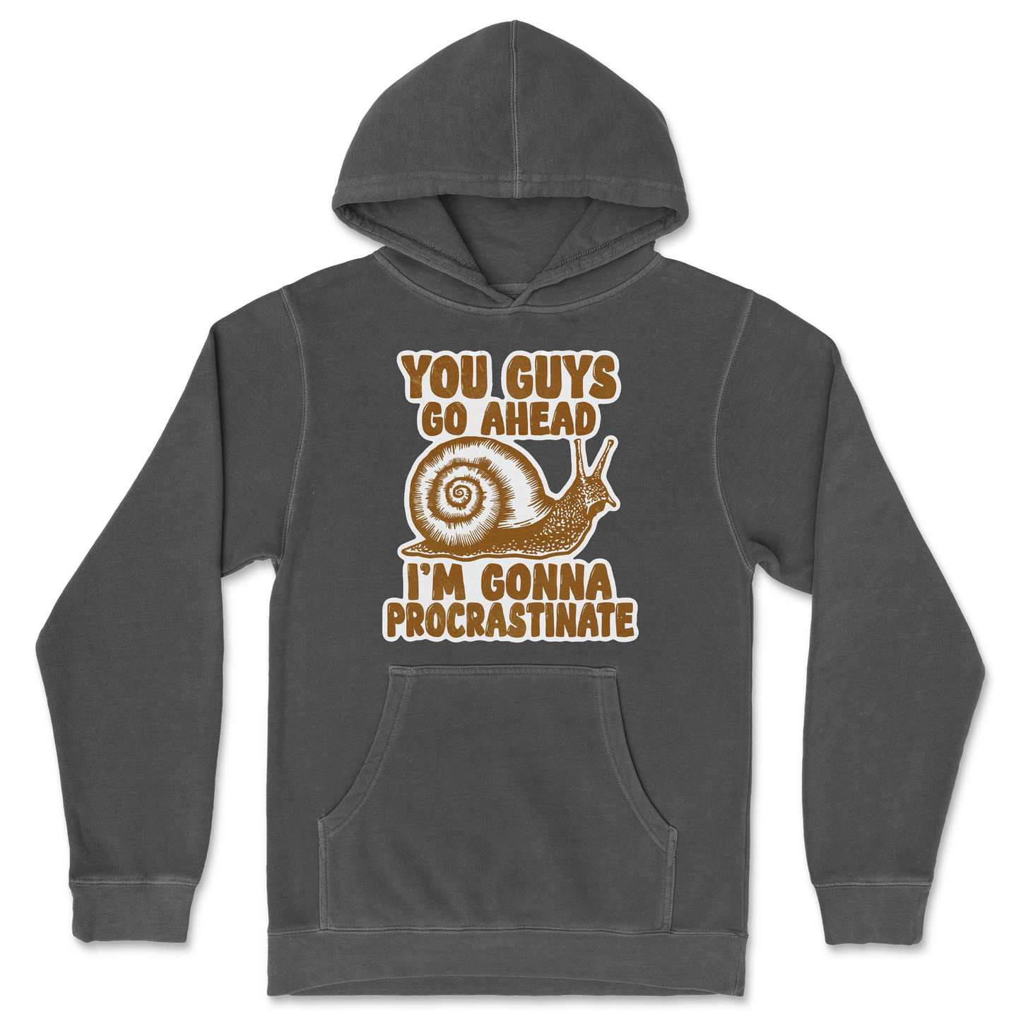Independent Clothing Co. Hoodie Procrastinating Snail in Black