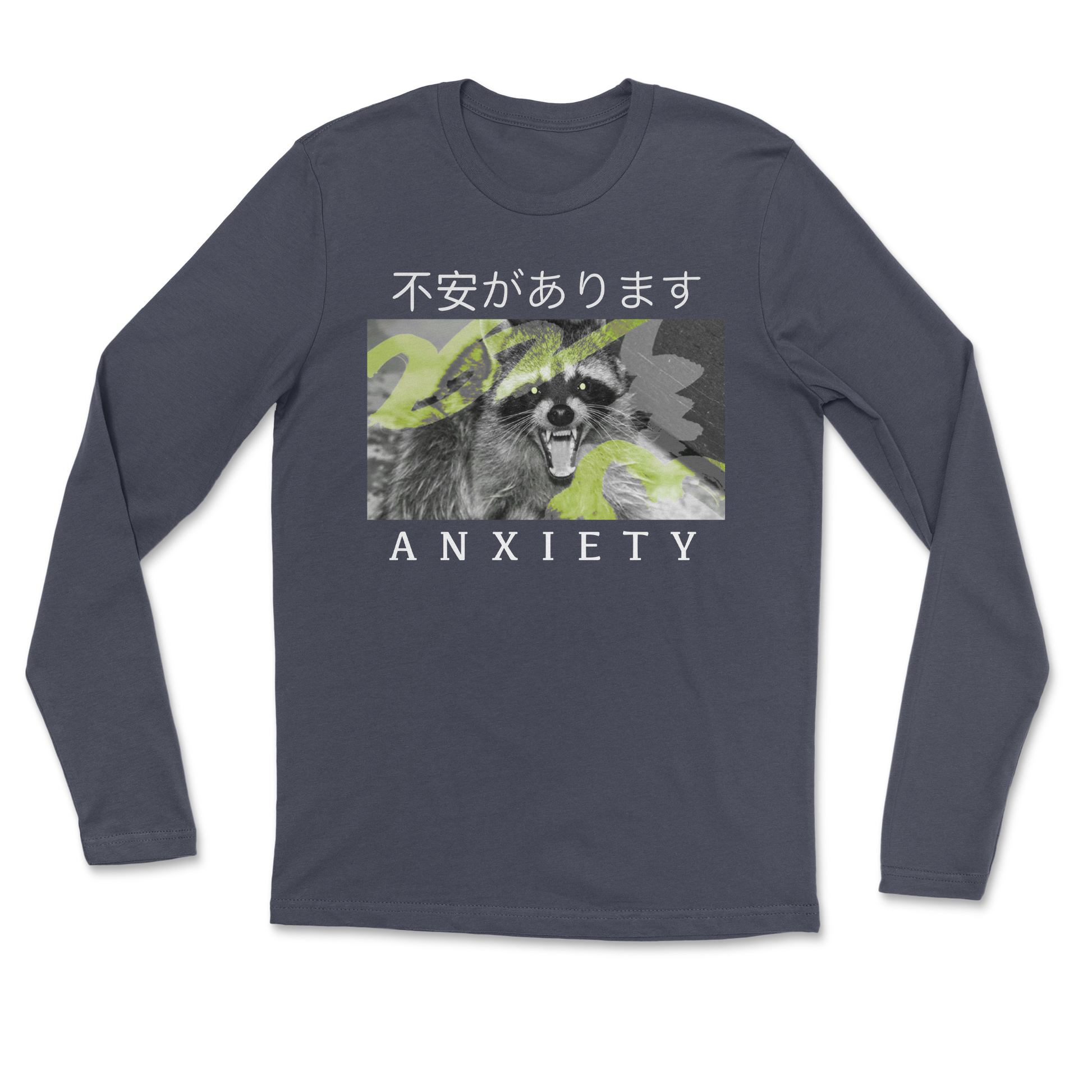 Heavy Blend Long Sleeve Anxiety in Navy