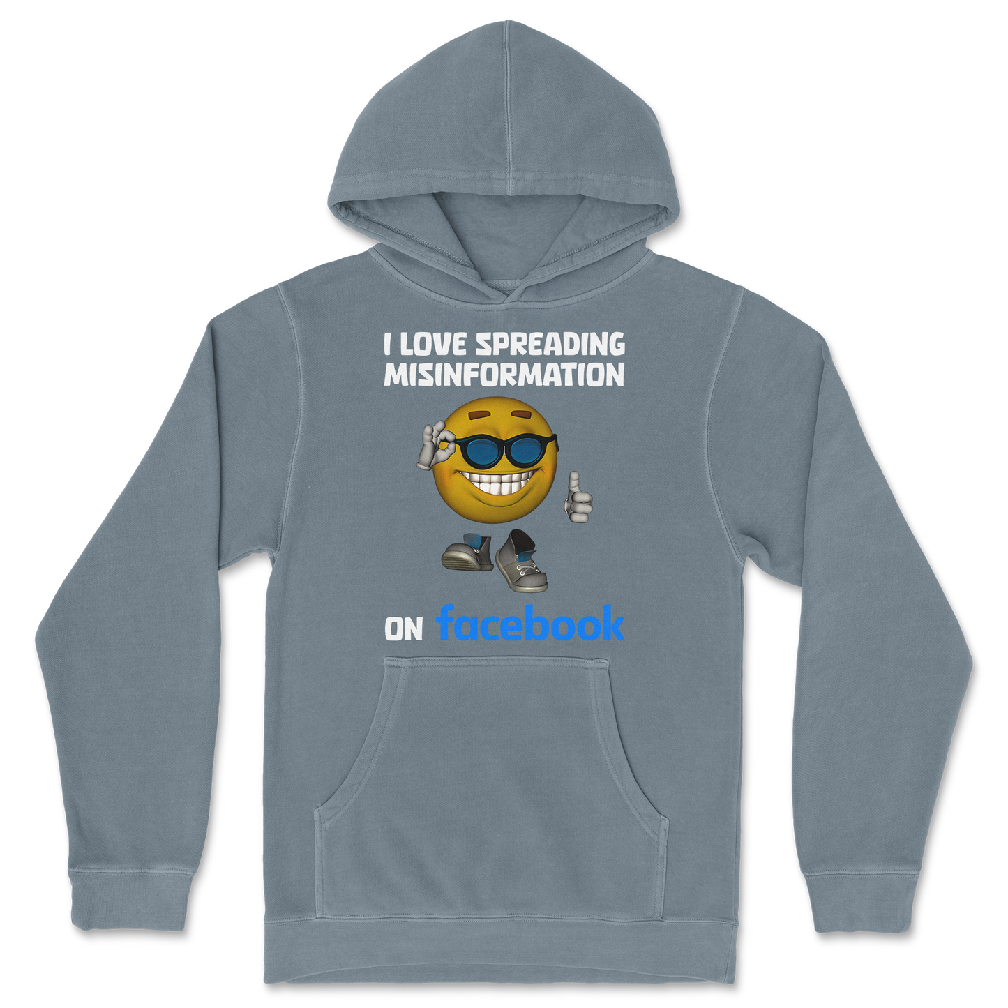 Independent Clothing Co. Hoodie Spreadin Misinformation in BlueMagic