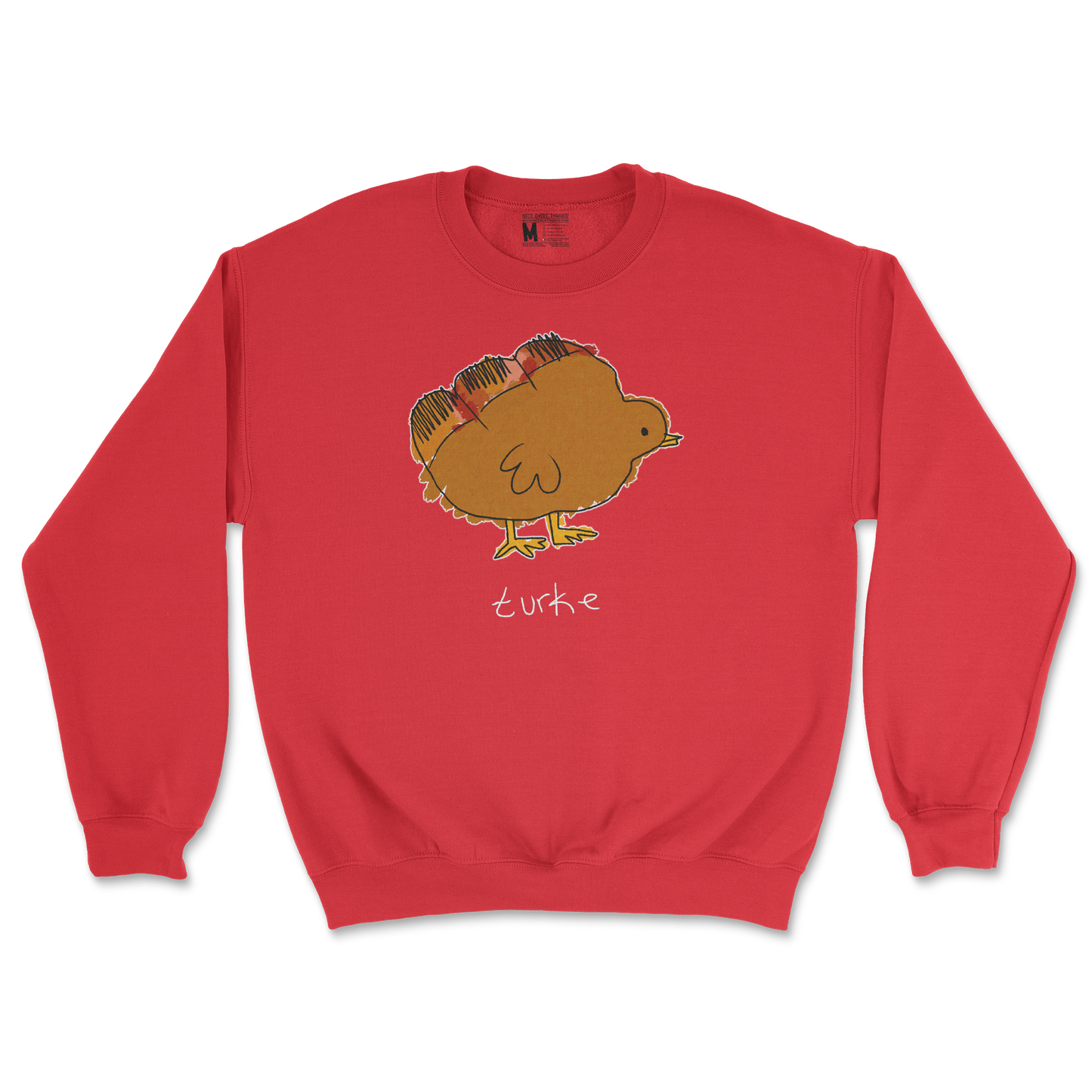Gildan SoftStyle Crew Neck Turke in Red
