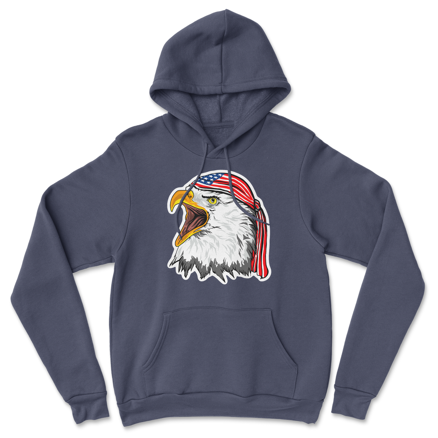 Heavy Blend Hoodie Freedom Eagle in Navy