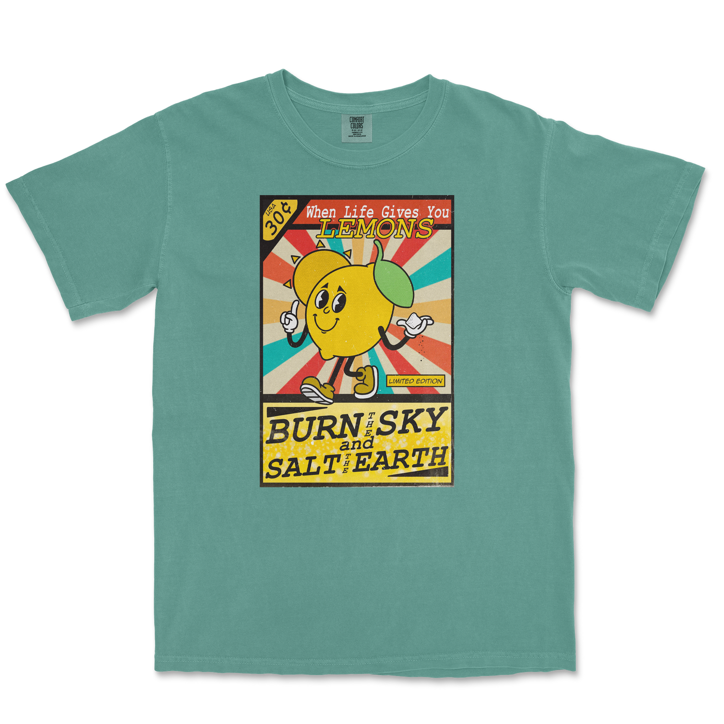Comfort Colors T-Shirt Life Gives You Lemons in Light-Green