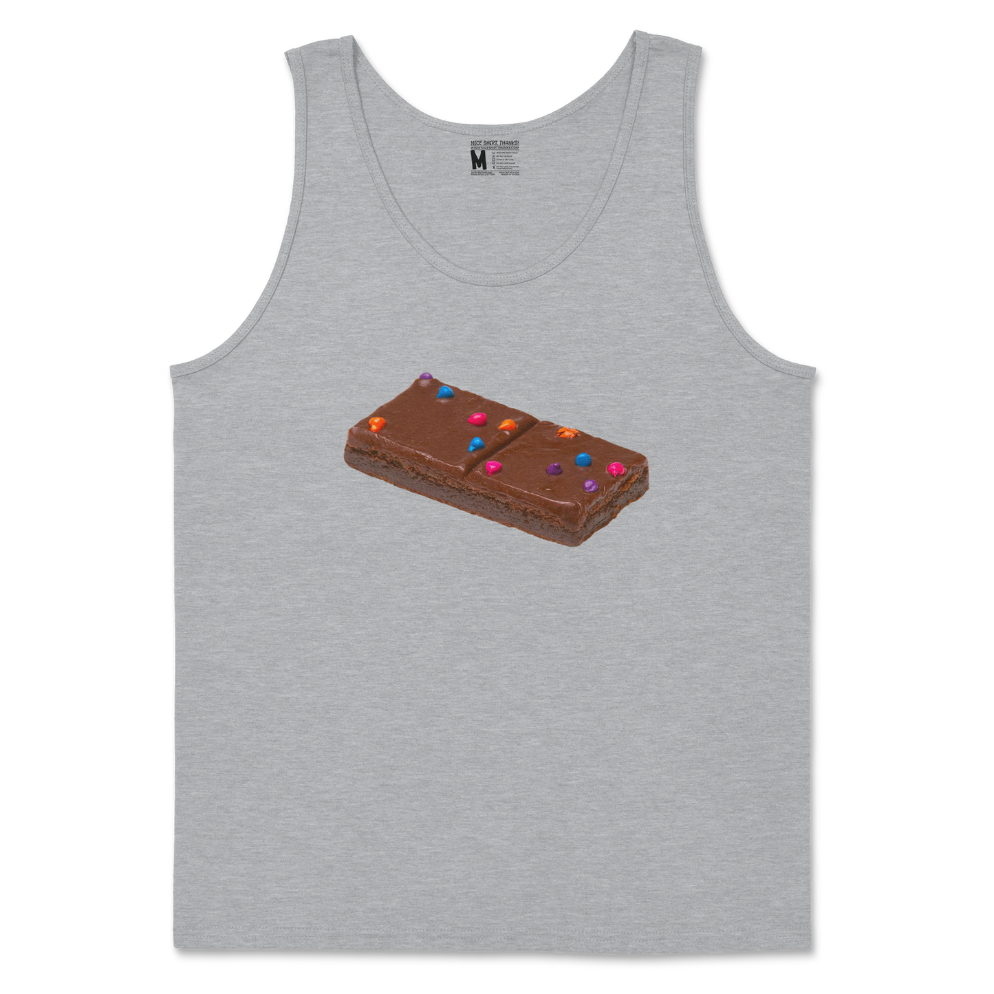 Gildan SoftStyle Tank Top Mmmmm Yummmm in Sports Grey
