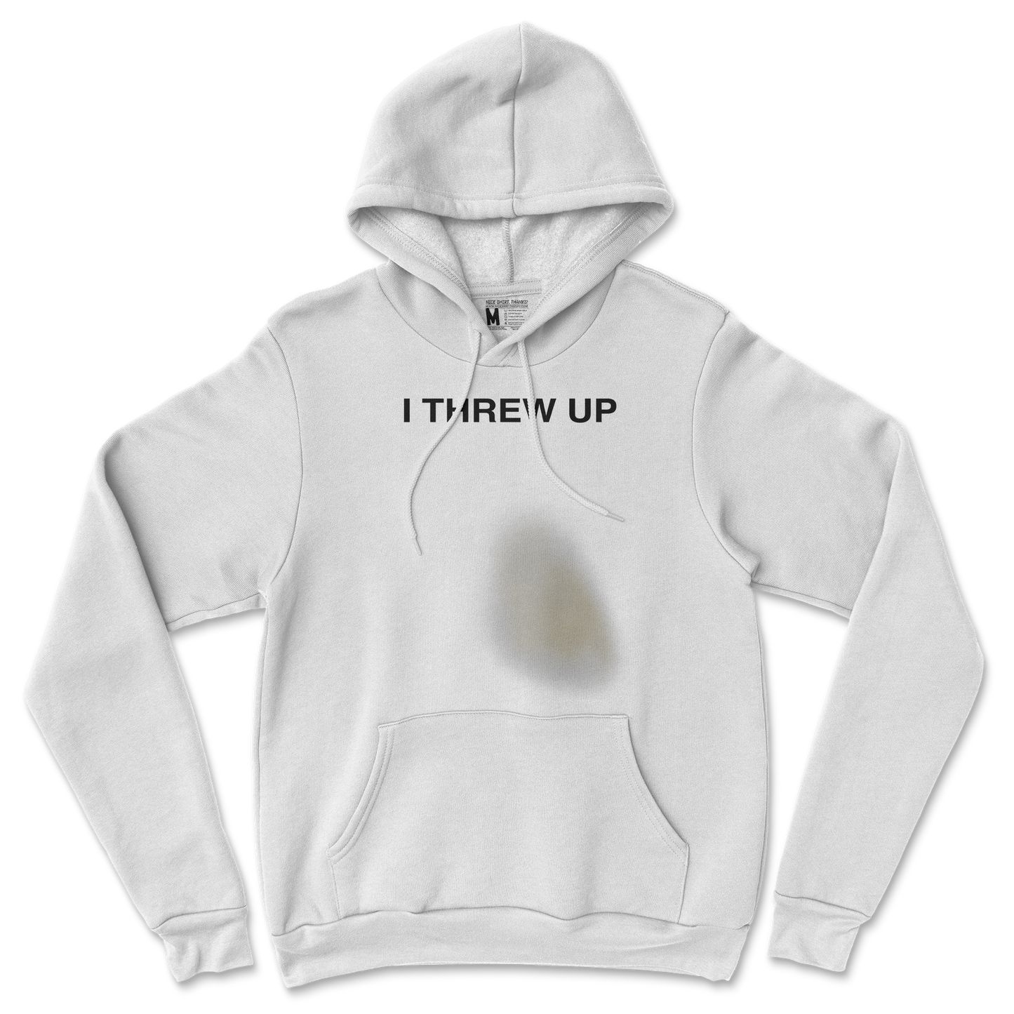 Gildan SoftStyle Hoodie Mom I Threw Up in White