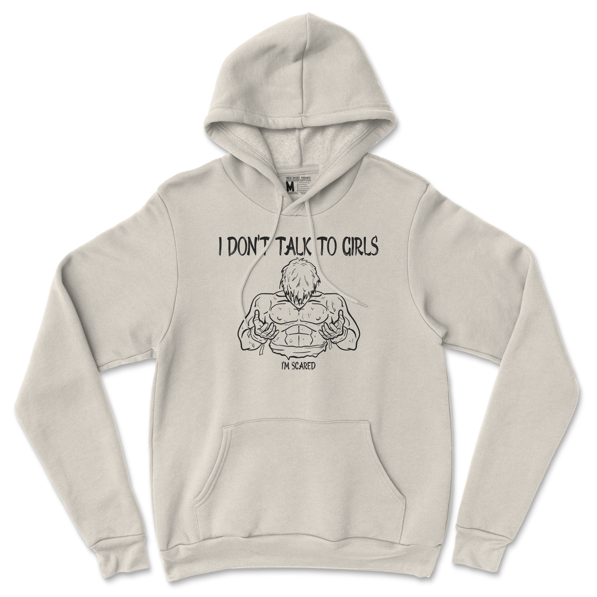 Gildan SoftStyle Hoodie Gym Shirt in Sand