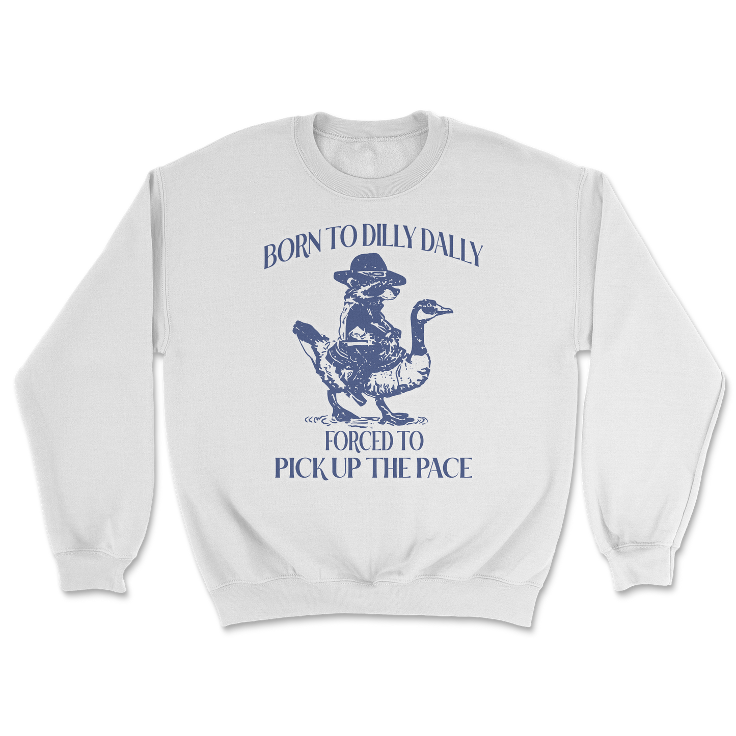Heavy Blend Crew Neck Dilly Dally in White