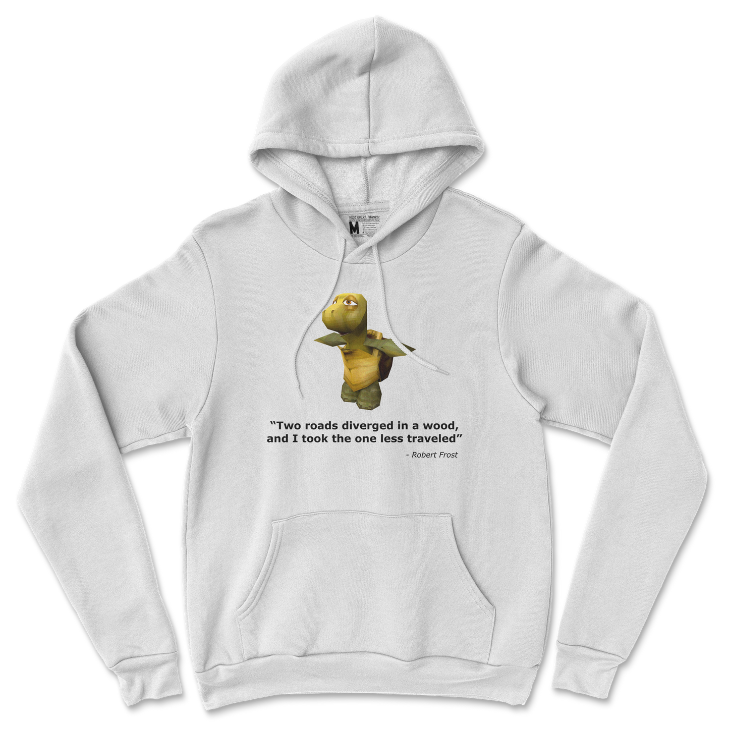 Gildan SoftStyle Hoodie Robert Frost Quote in White