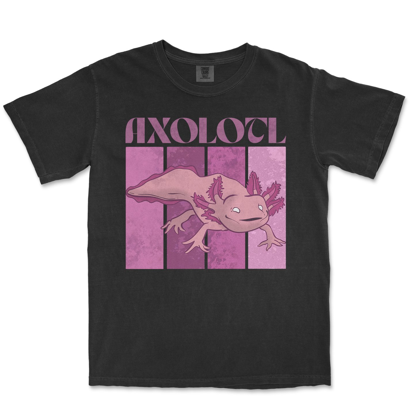 Comfort Colors T-Shirt Axolotl in Black