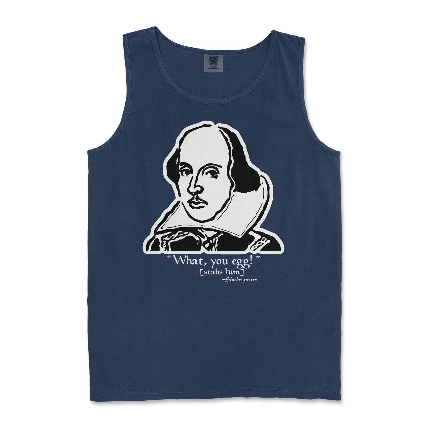 Comfort Colors Tank Top Shakespeare Quote in True-Navy